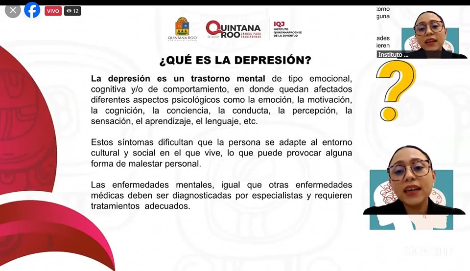 Impulsa IQJ la salud mental con el webinar “Aprendiendo a Prevenir la Depresión”