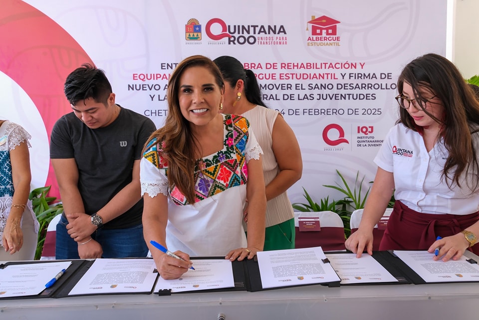 Entrega Mara Lezama renovado Albergue Estudiantil en la capital del estado tras ser rescatado del abandono