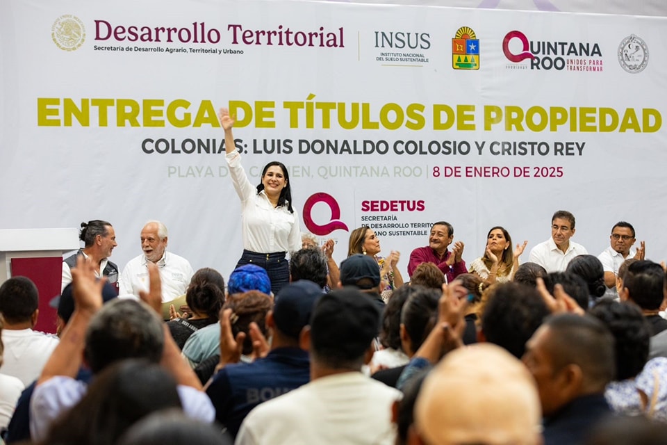 Con la entrega de 488 títulos de propiedad, llega la justicia social a la Colosio y Cristo Rey