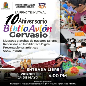 La FPMC celebra el décimo aniversario del BiblioAvión Gervasio con evento gratuito