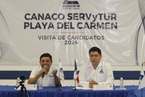 Se reúne Alberto Quian Ucan con socios de la Canaco Playa del Carmen, seguridad es la prioridad