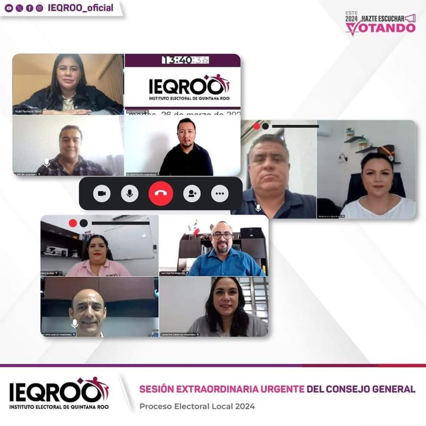 IEQROO aprobó remover al consejero electoral del Consejo Distrital 05
