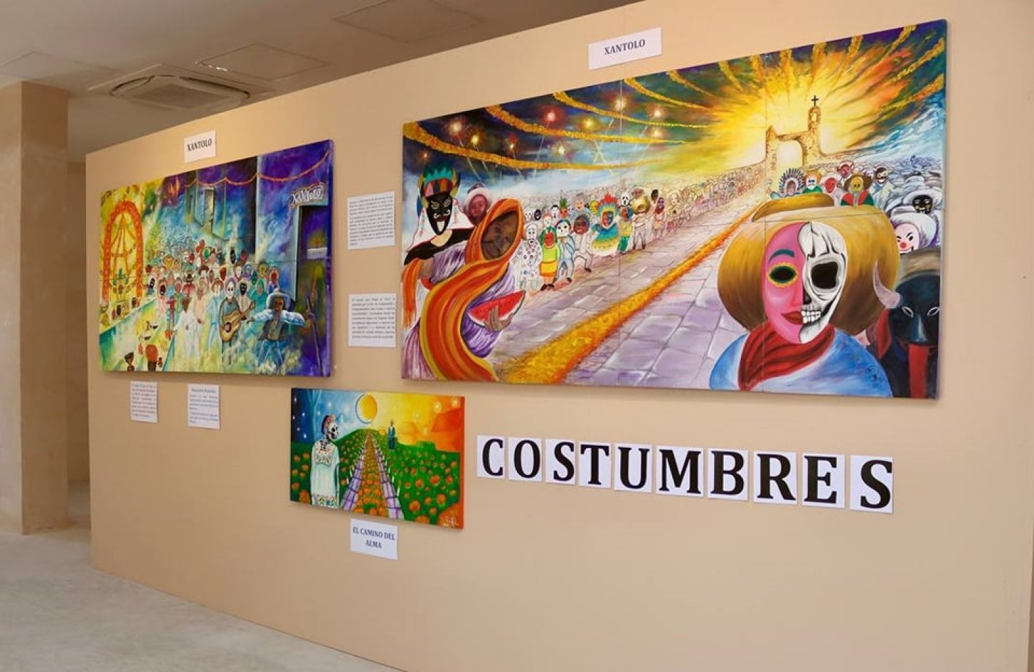 Montan exposición pictórica “Pinceles Mayas” en Puerto Morelos