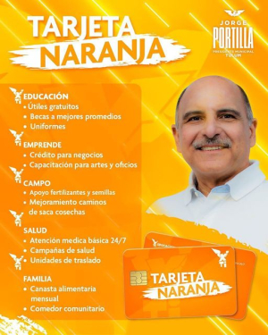 Presenta Jorge Portilla &quot;Tarjeta Naranja&quot; para impulsar a las familias, niños y jóvenes