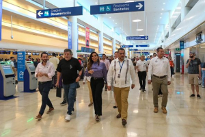 Supervisan el Aeropuerto Internacional de Cancún para eficientar su operación