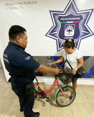 Policía Municipal recupera bicicleta robada por el &quot;Lagrimas&#039; en la colonia Centro